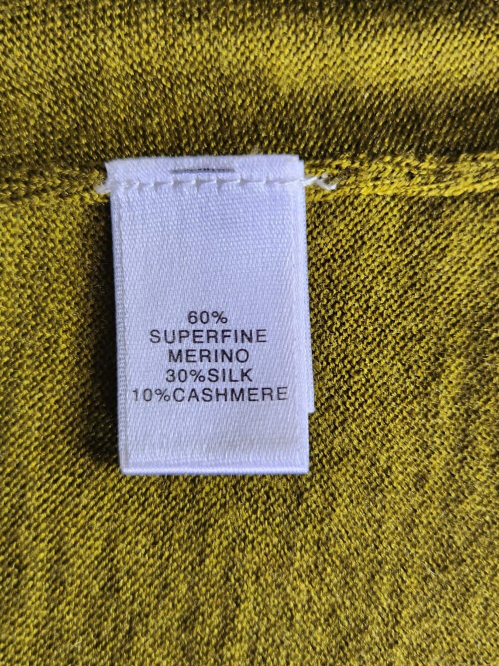 St. John Olive Green Short Sleeve Cashmere Silk Merino Minimalist Sweater Size S - Picture 6 of 13